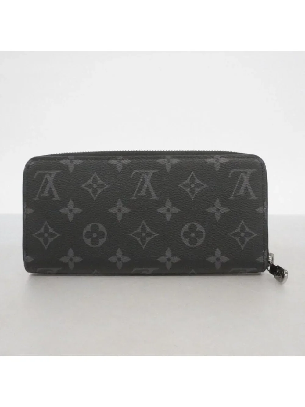 Louis Vuitton Wallet Monogram Eclipse Zippy Horizontal Black